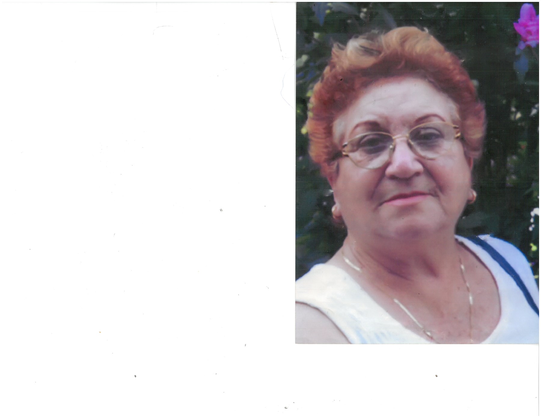 Obituary of Georgina Perez