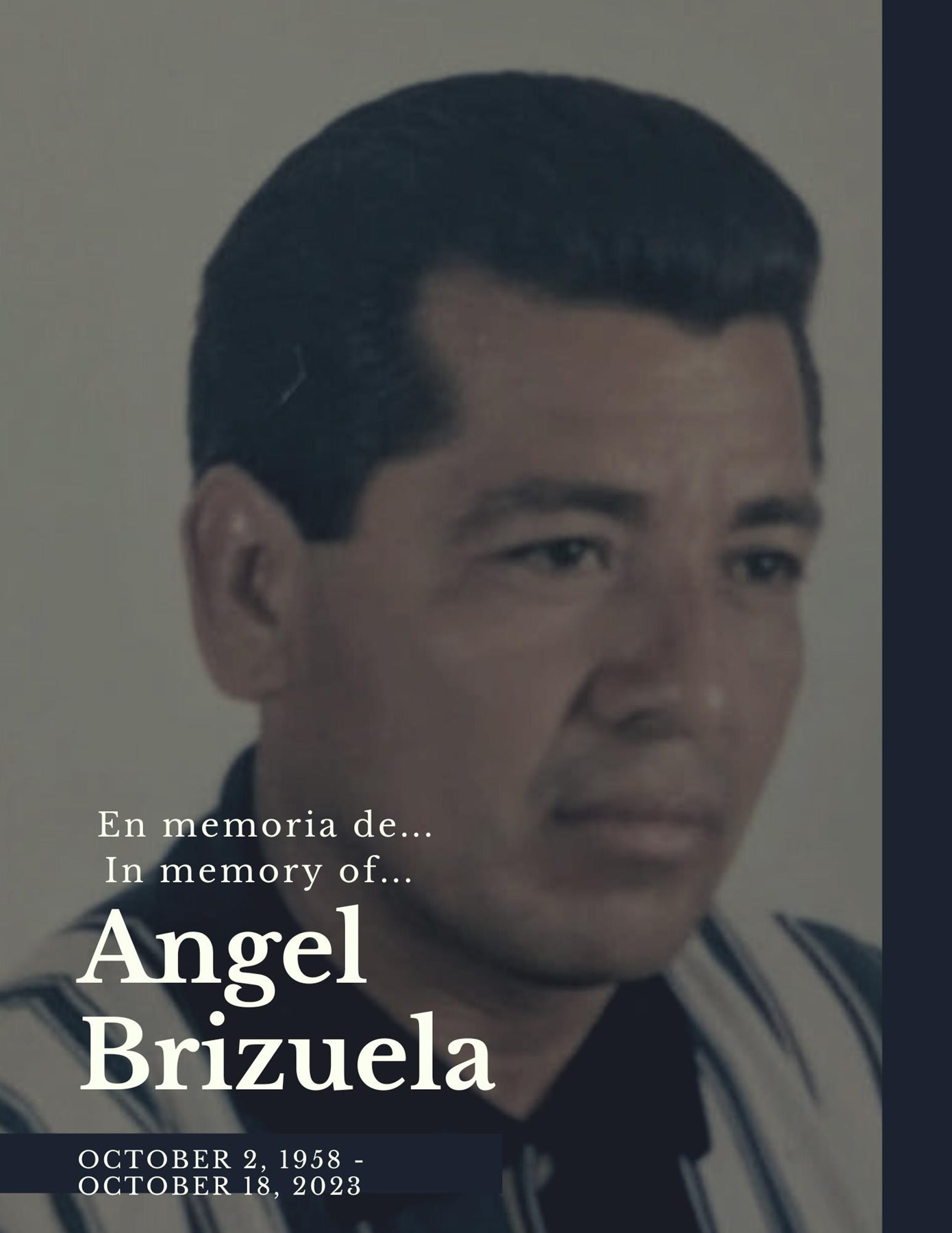 Obituary of Angel Brizuela