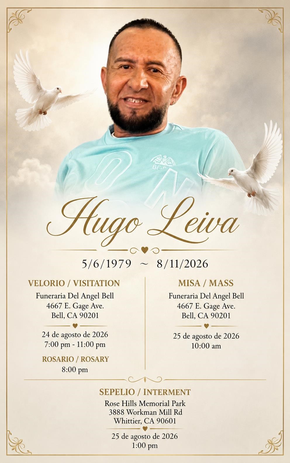 Obituary of Hugo Leiva