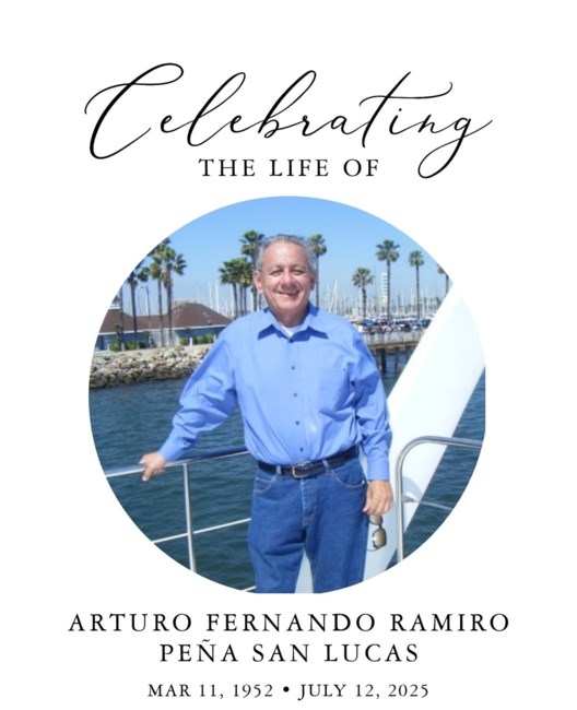 Obituary of Arturo Fernando Ramiro Pena San Lucas