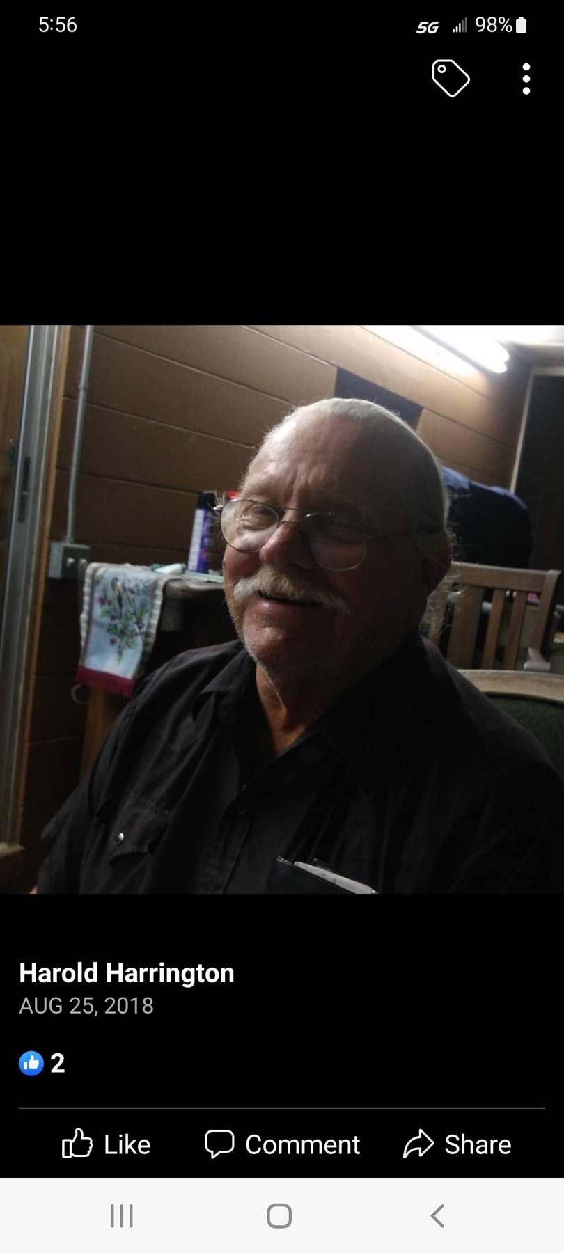 Obituary of Harold J Harrington