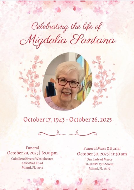Obituary of Migdalia Santana