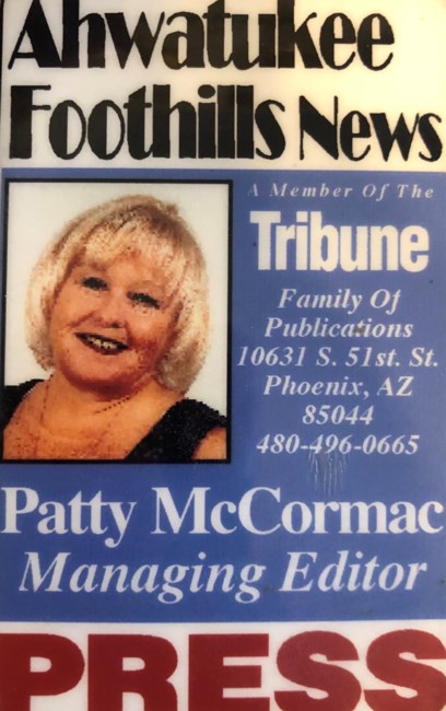 Obituary of Patricia McCormac