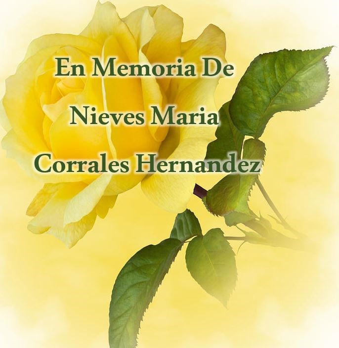 Obituary of Nieves Maria Corrales Hernandez