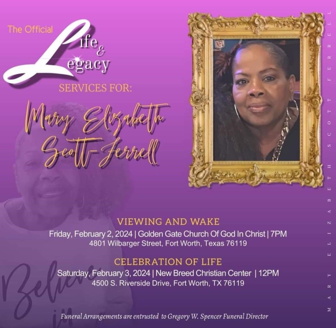 Obituary of Mary Elizabeth Scott Ferrell