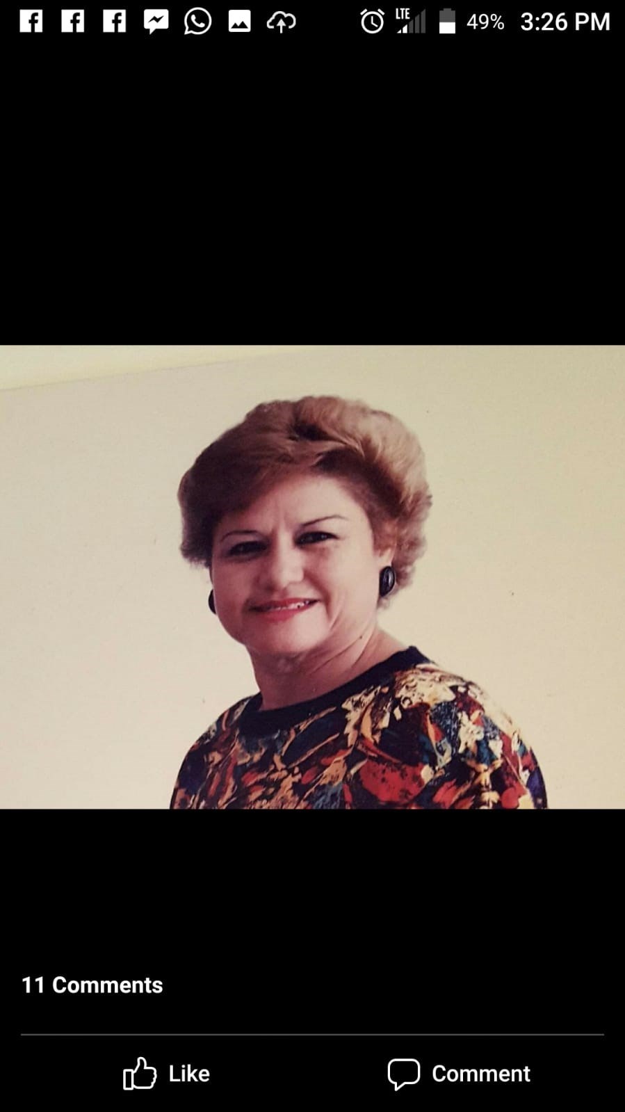 Avis de décès de Ana Olga Segui Meléndez