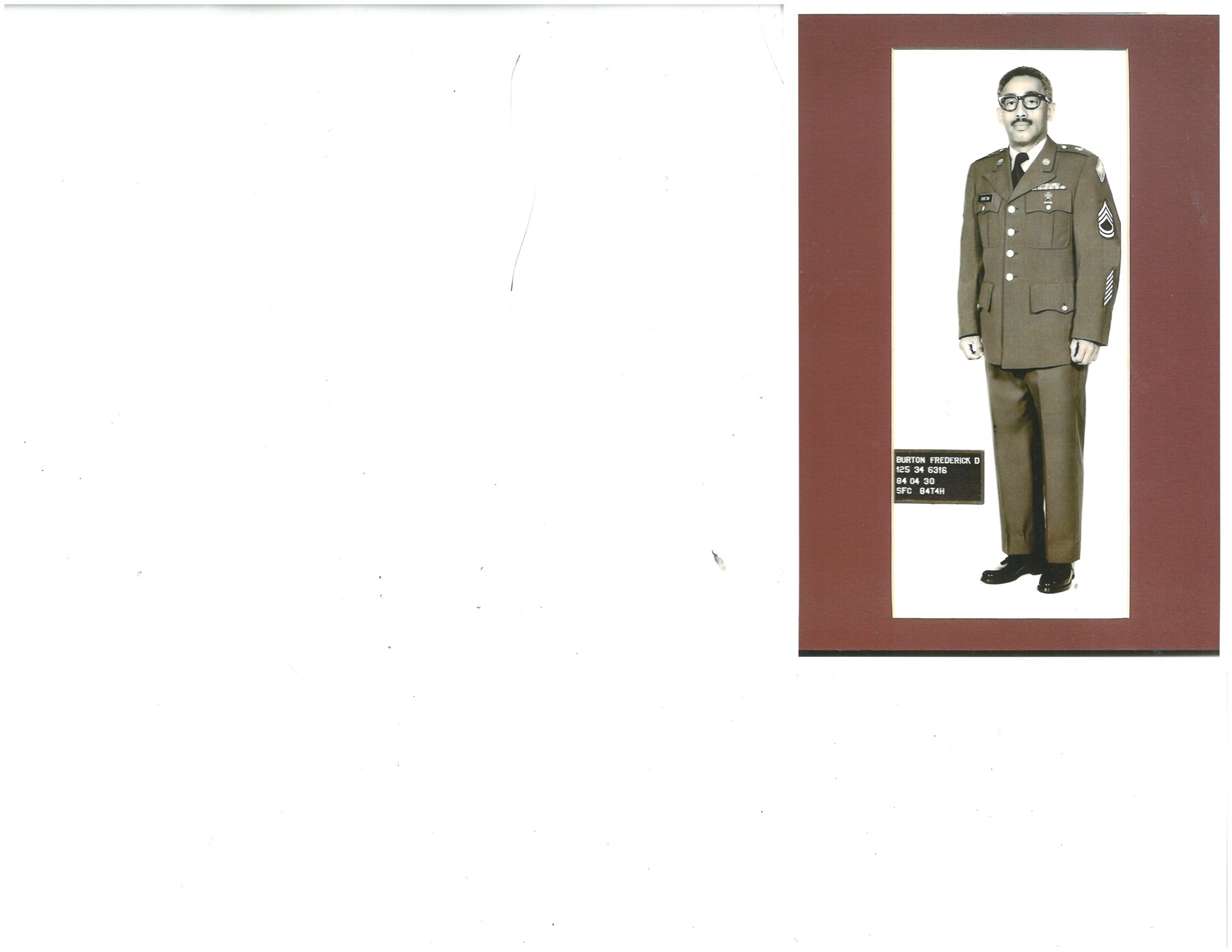 Obituary of Frederick Dennis Burton