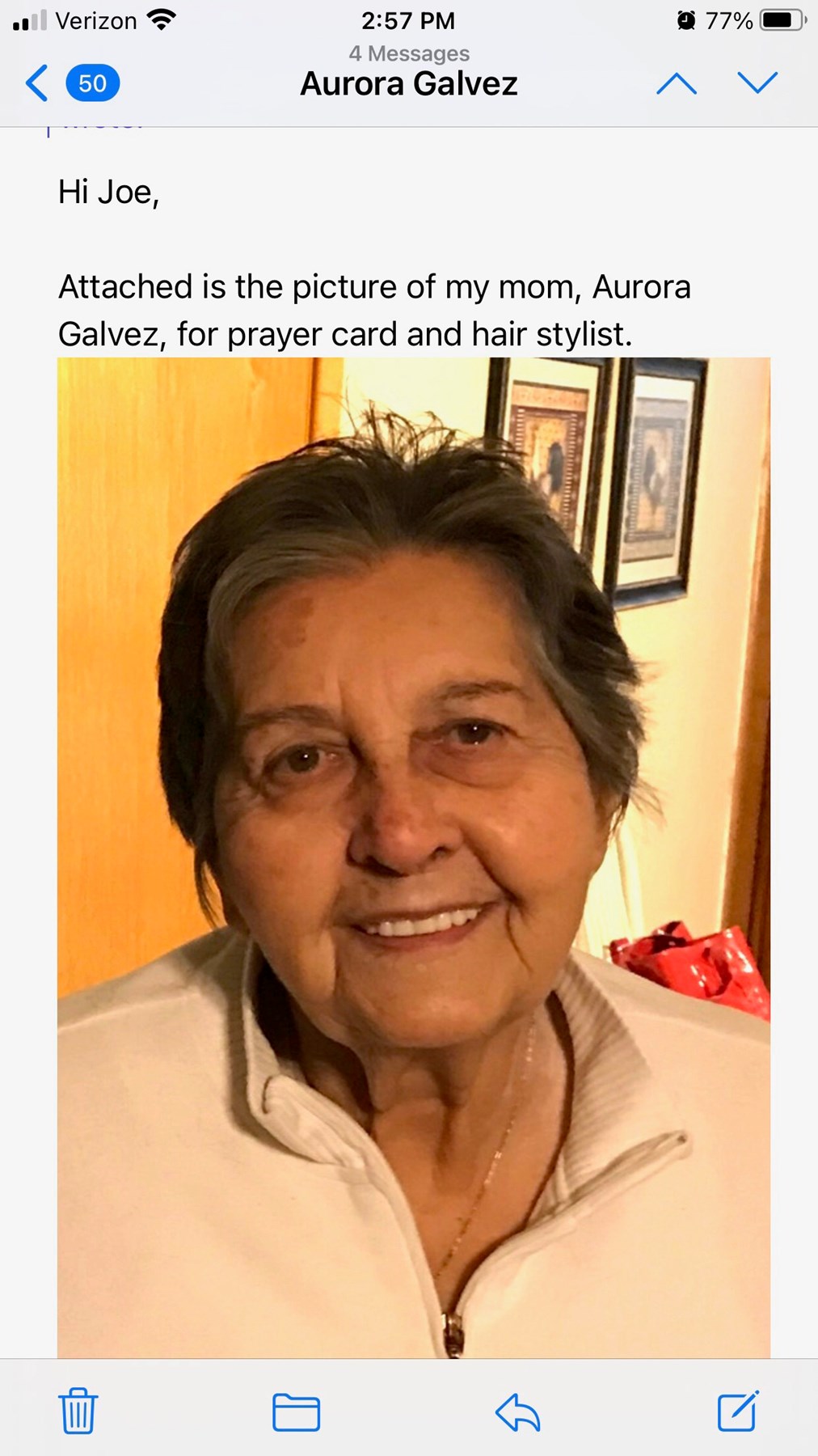 Obituary of Aurora Galvez