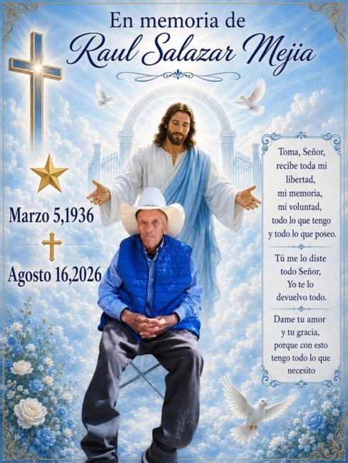 Obituario de Raul Salazar Mejia