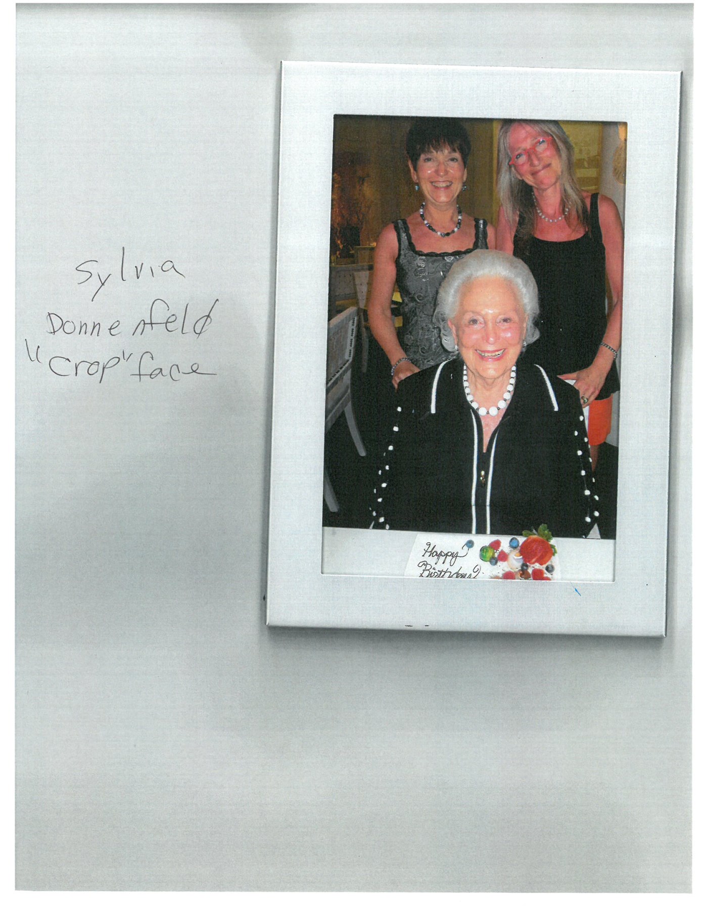 Obituary of Sylvia Donnenfeld