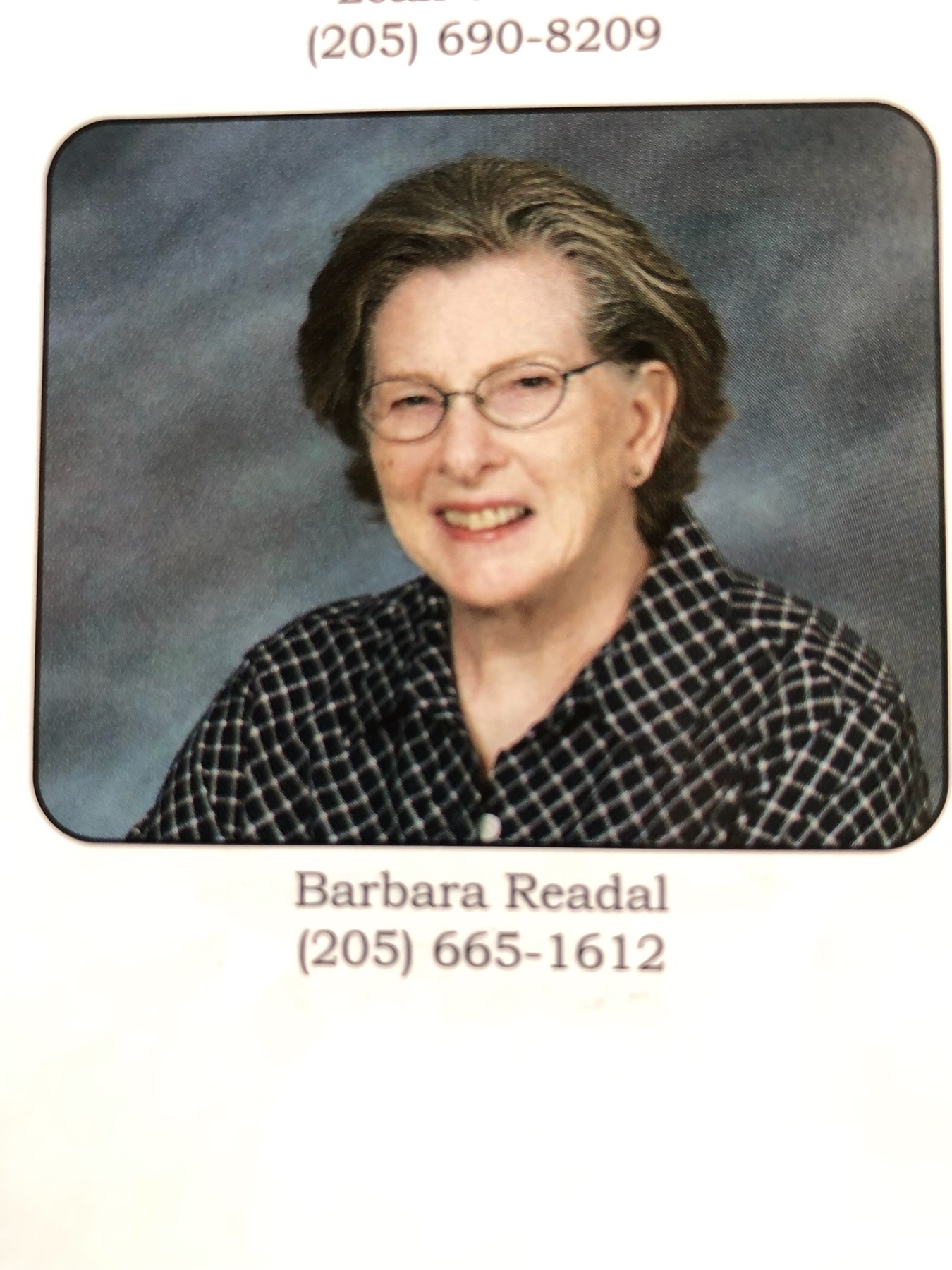 Obituary of Barbara Ann Readal