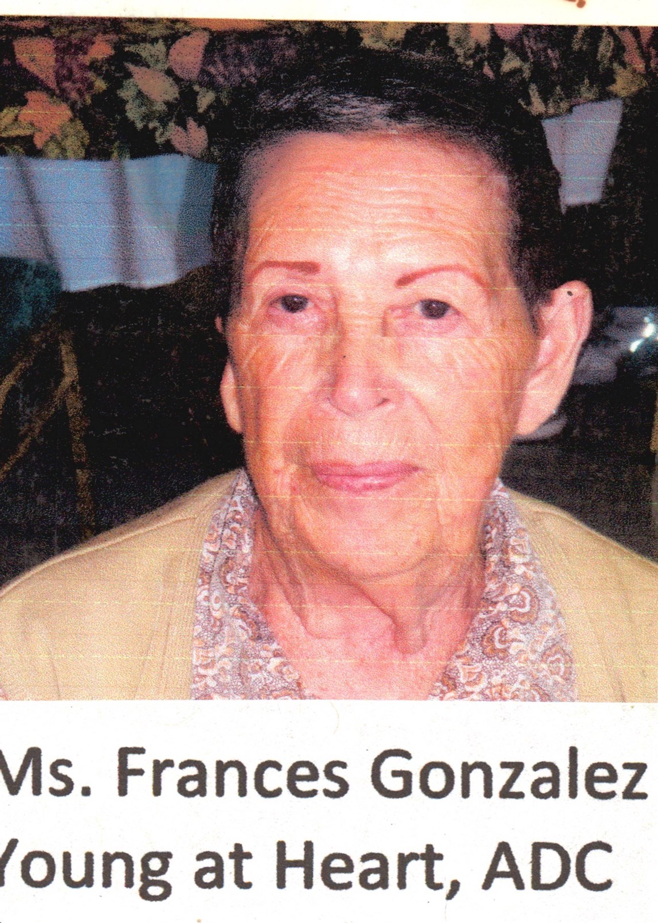Obituary of Frances Gonzales