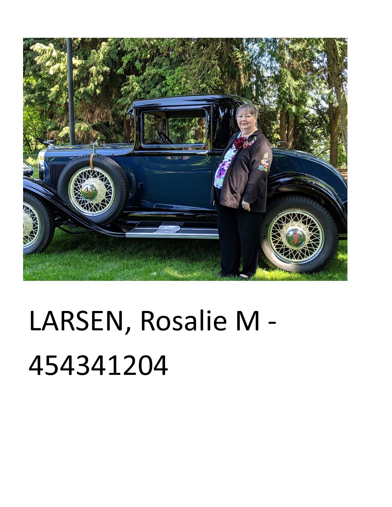 Obituary of Rosalie M Larsen