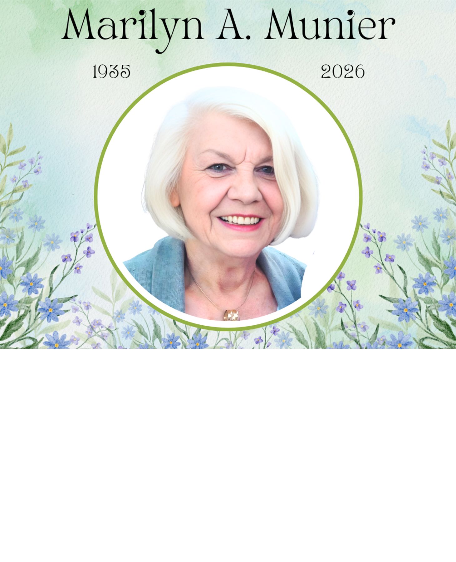 Obituario de Marilyn Aurea Munier