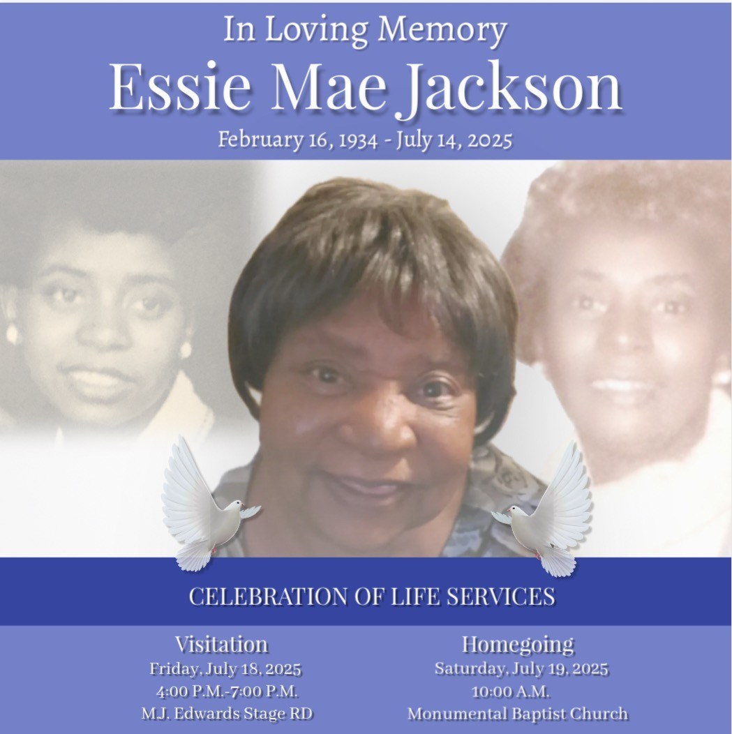 Obituary of Mrs. Essie Mae Jackson