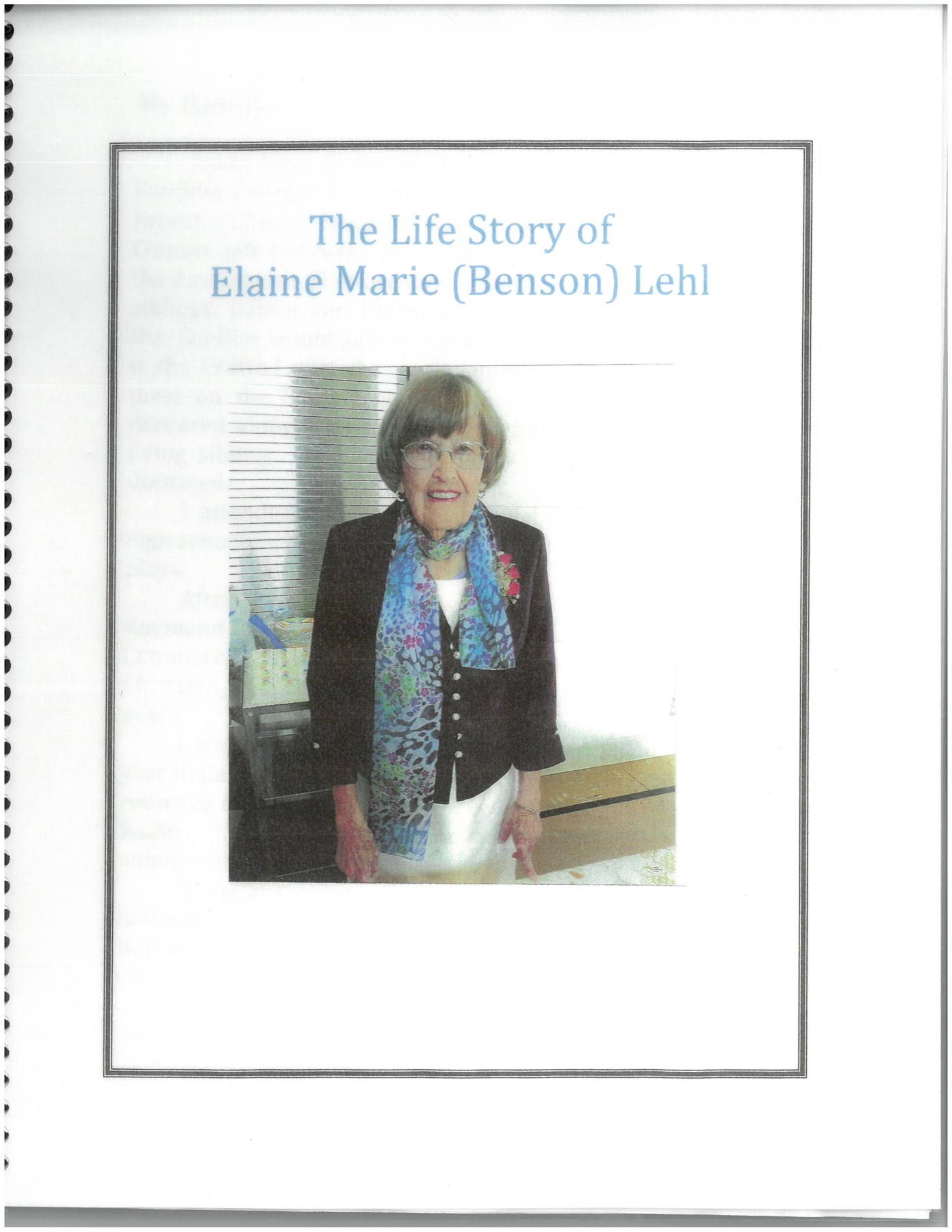 Obituary of Elaine Marie Lehl