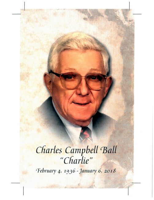 Obituario de Charles Charlie Campbell Ball