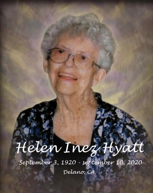 Obituary of Helen Inez Hyatt