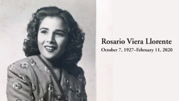 Obituary of Rosario Viera Llorente