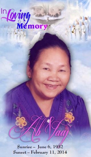 Obituary of Ah Vang