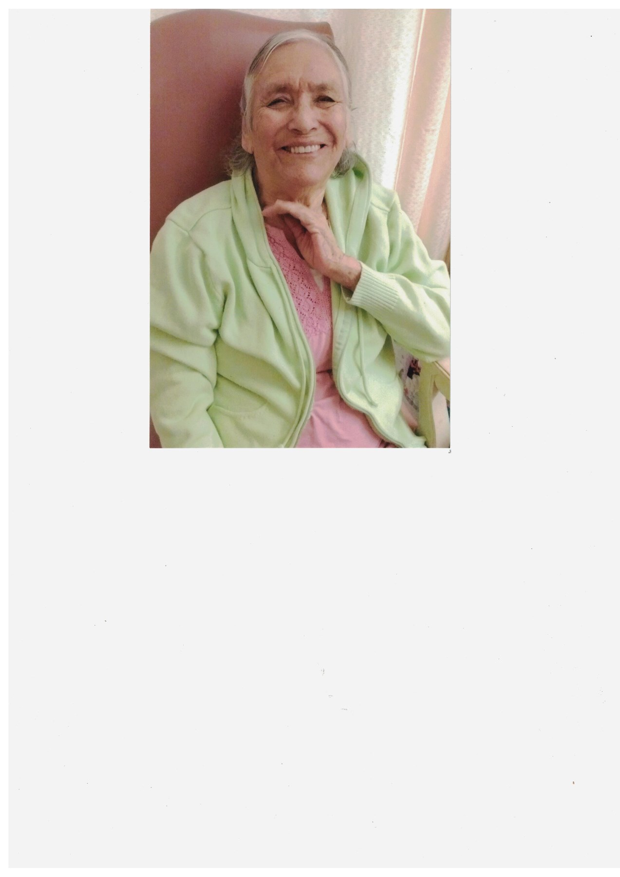 Obituary of Maria Epifania Sepulveda