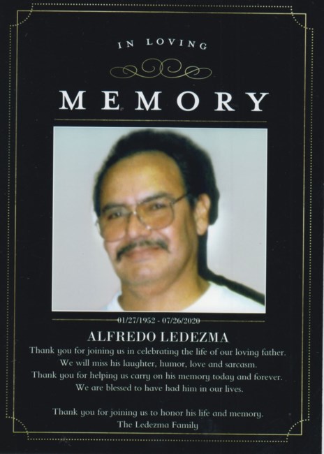 Obituary of Alfredo Ledezma