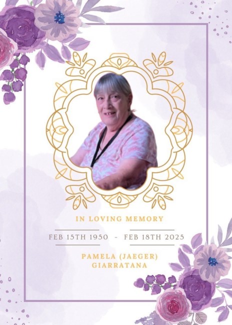 Obituary of Pamela Gail Giarratana