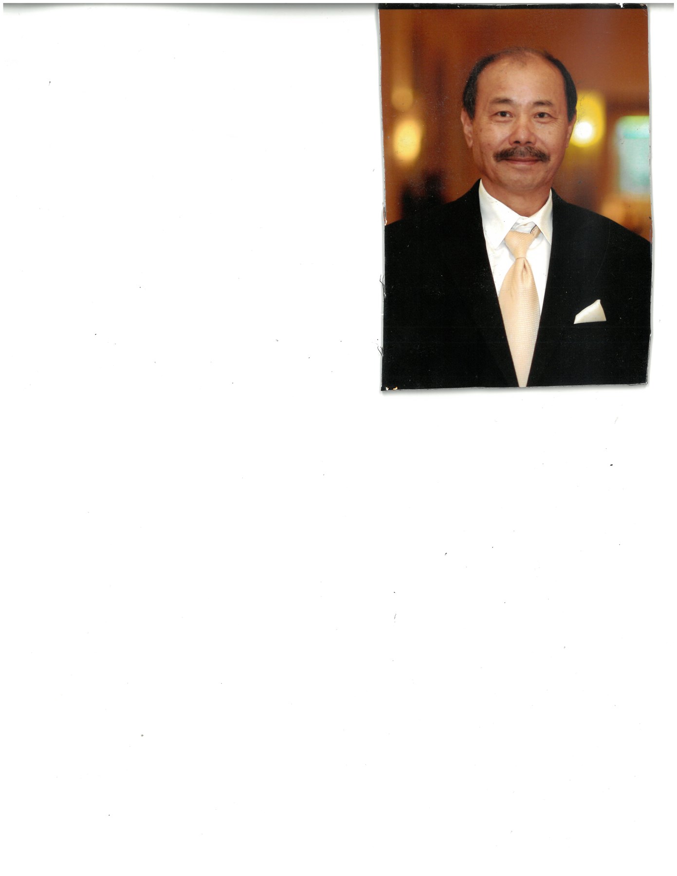 Avis de décès de Jeong Shik Kang