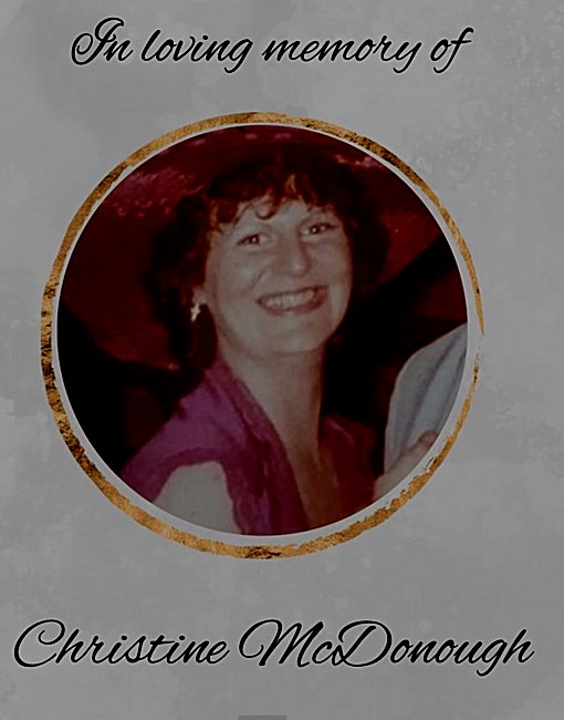 Obituary of Christine Marie McDonough