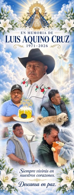 Obituario de Luis Aquino Cruz