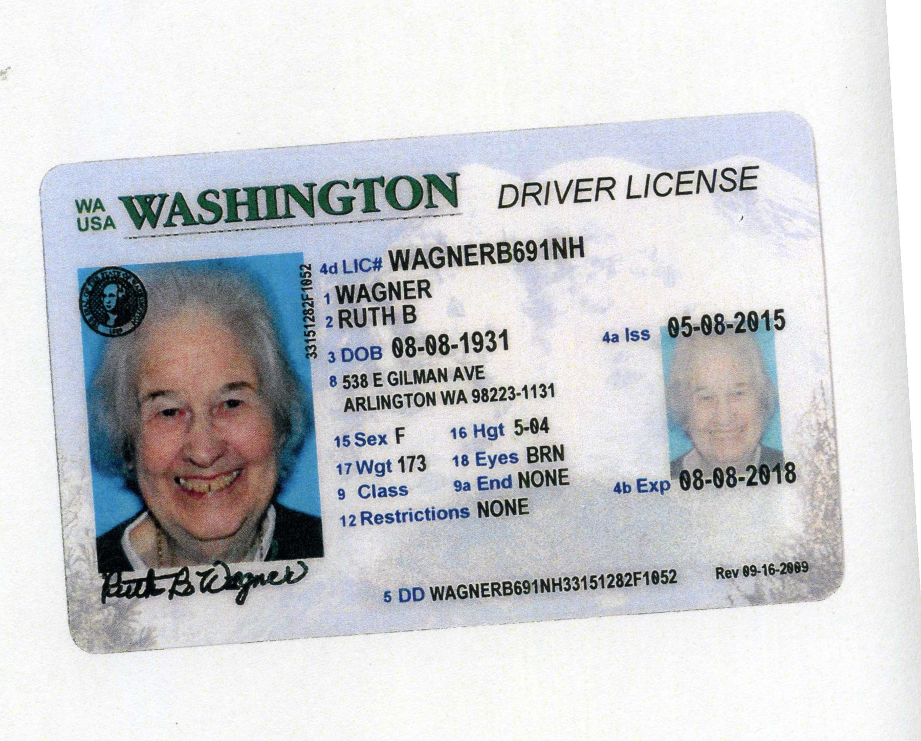 Obituary of Ruth Blanche Rogers Wagner