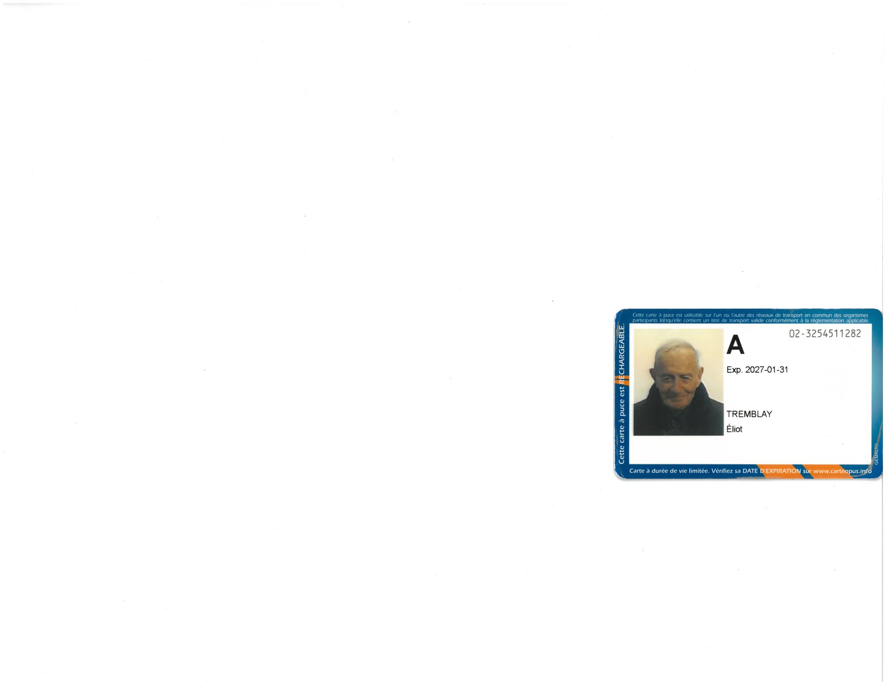 Obituario de Eliot Tremblay