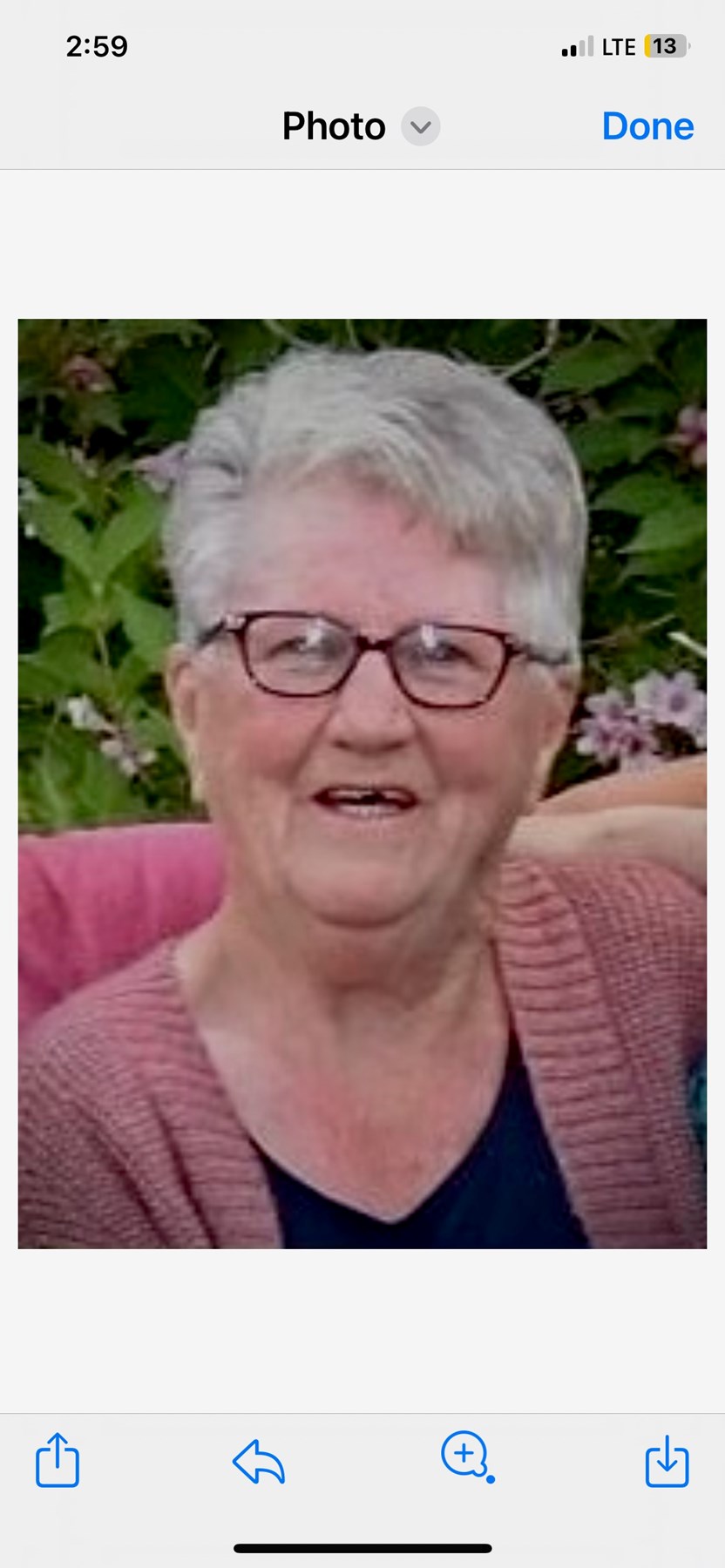 Obituary of Frances Georgina Lahey