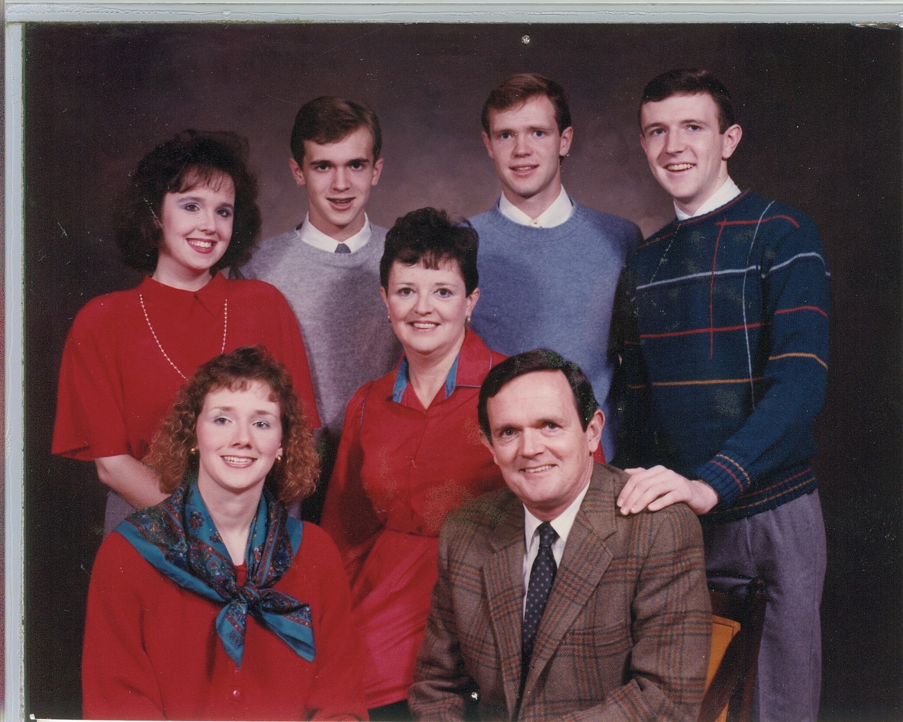 Family photo for the Sacred Heart Parish directory. circa early '80s