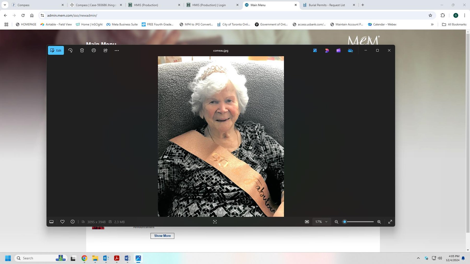 Obituary of Marie "Irene" Reine (Doiron) Comeau