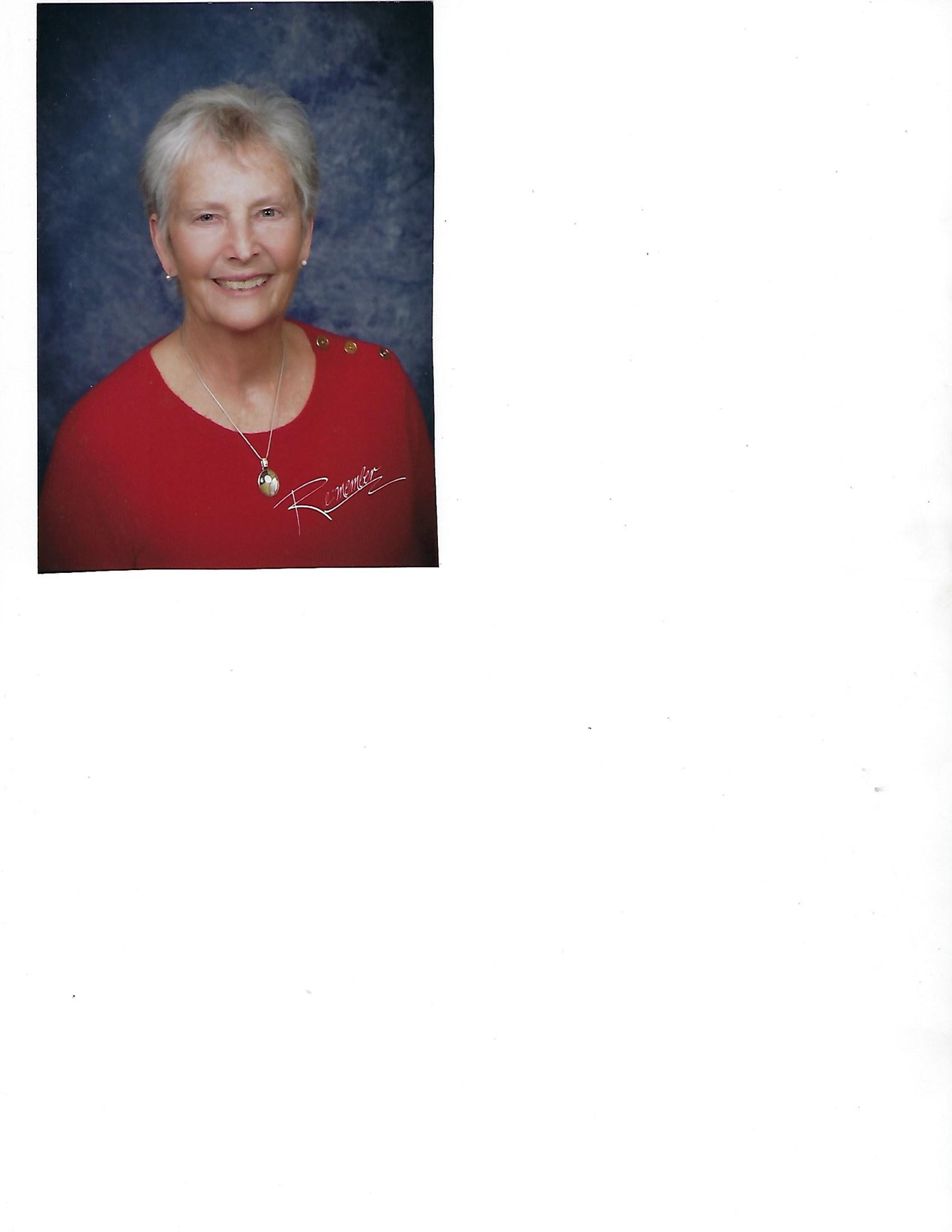 Obituario de Mrs. Carol Legendre