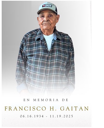 Obituario de Francisco H Gaitan