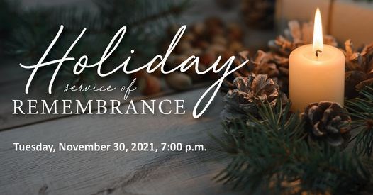 Obituary of Holiday Service of Remembrance 2020 & 2021
