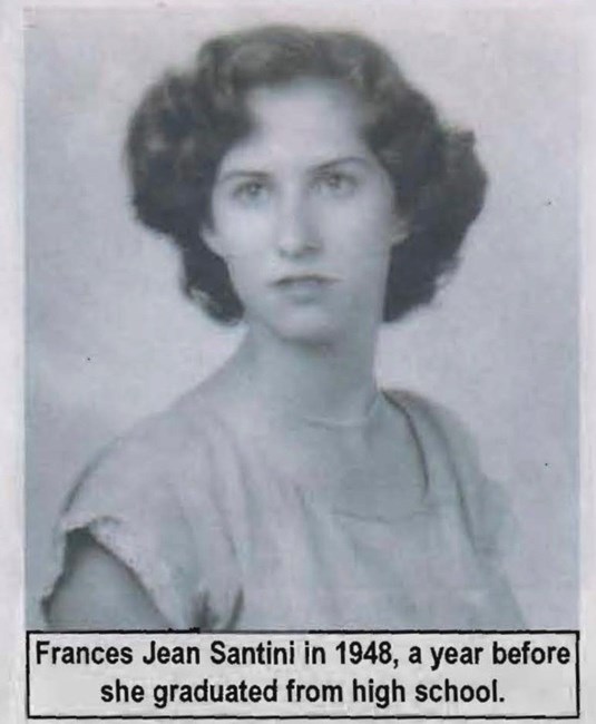 Obituary of Frances "Fran" Jean Santini