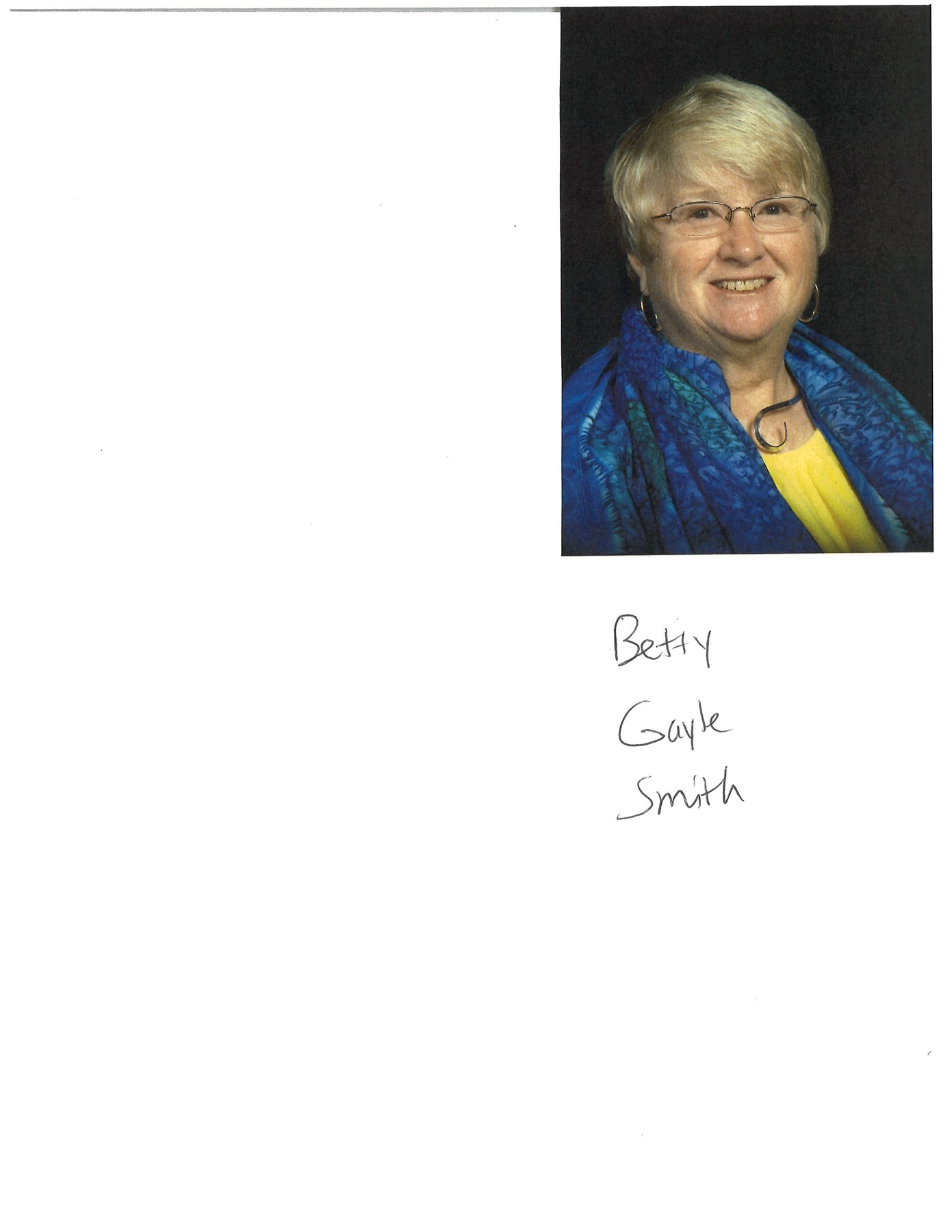 Obituary of Betty Gayle Smith