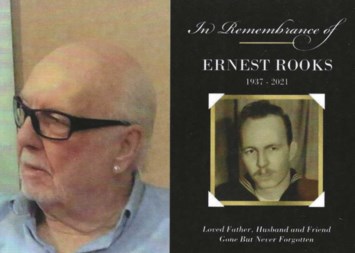 Obituary of Ernest David Rooks