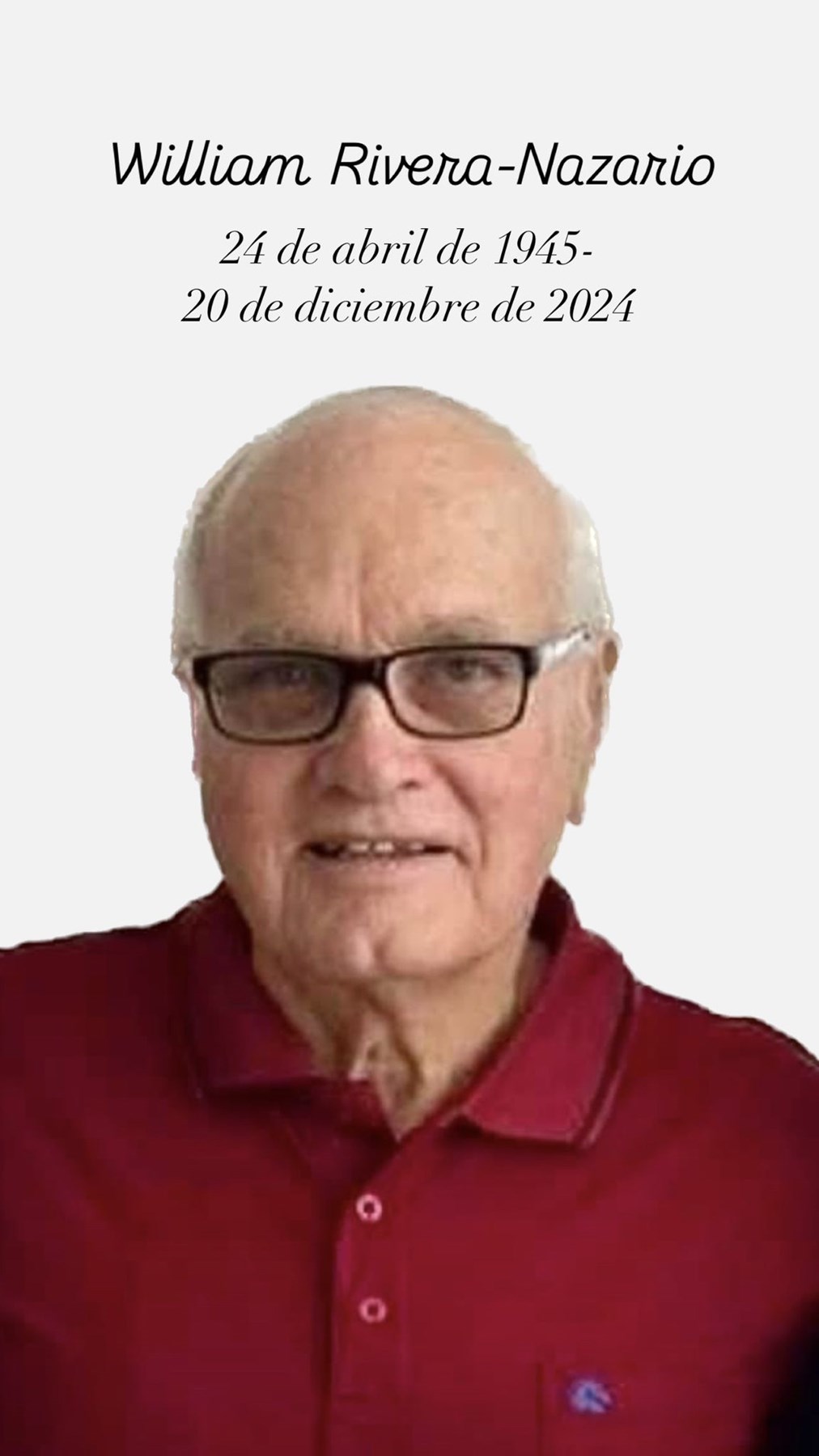 Obituary of William Rivera Nazario