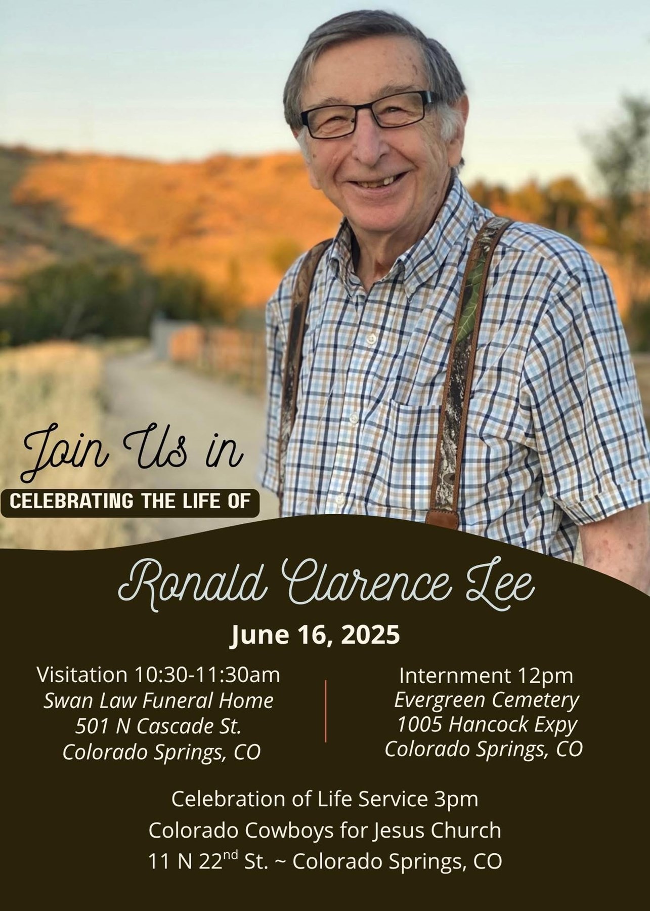 Avis de décès de Ronald Clarence Lee