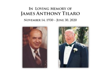 Obituary of James Anthony Tilaro