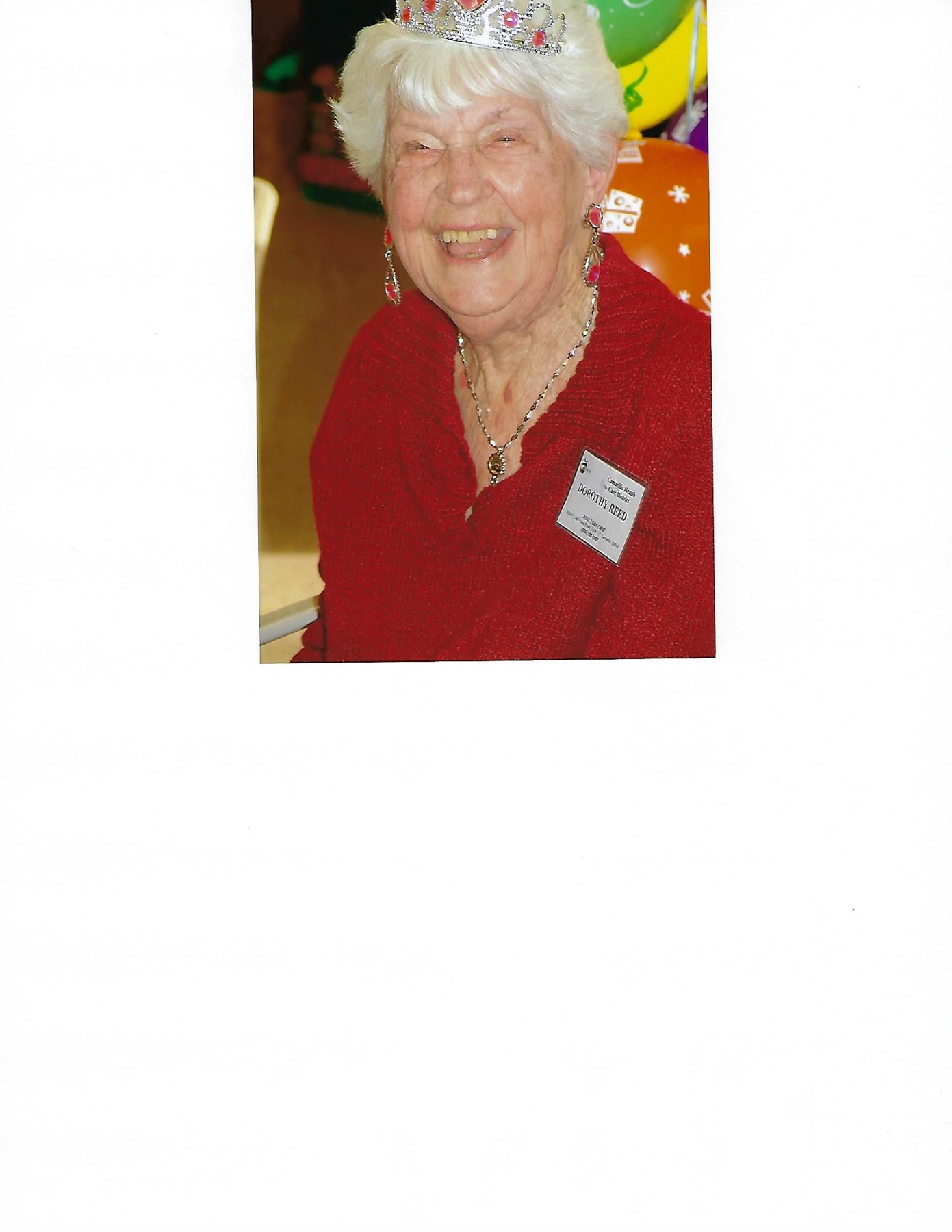 Obituary of Dorothy Louise Reed