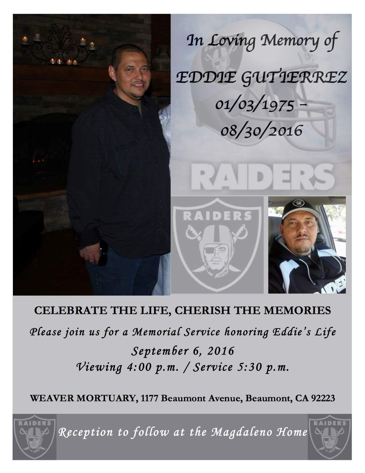 Obituary of Eddie Gutierrez Jr.