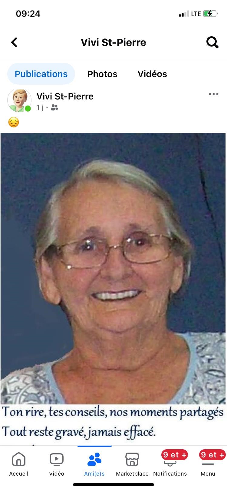 Avis de décès de Nicole Racine