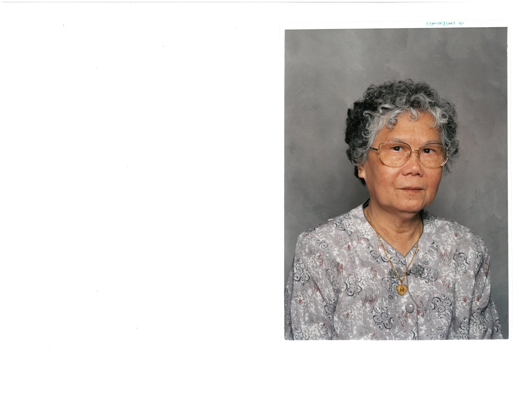 Obituary of Yuk Chun Loo-Wong