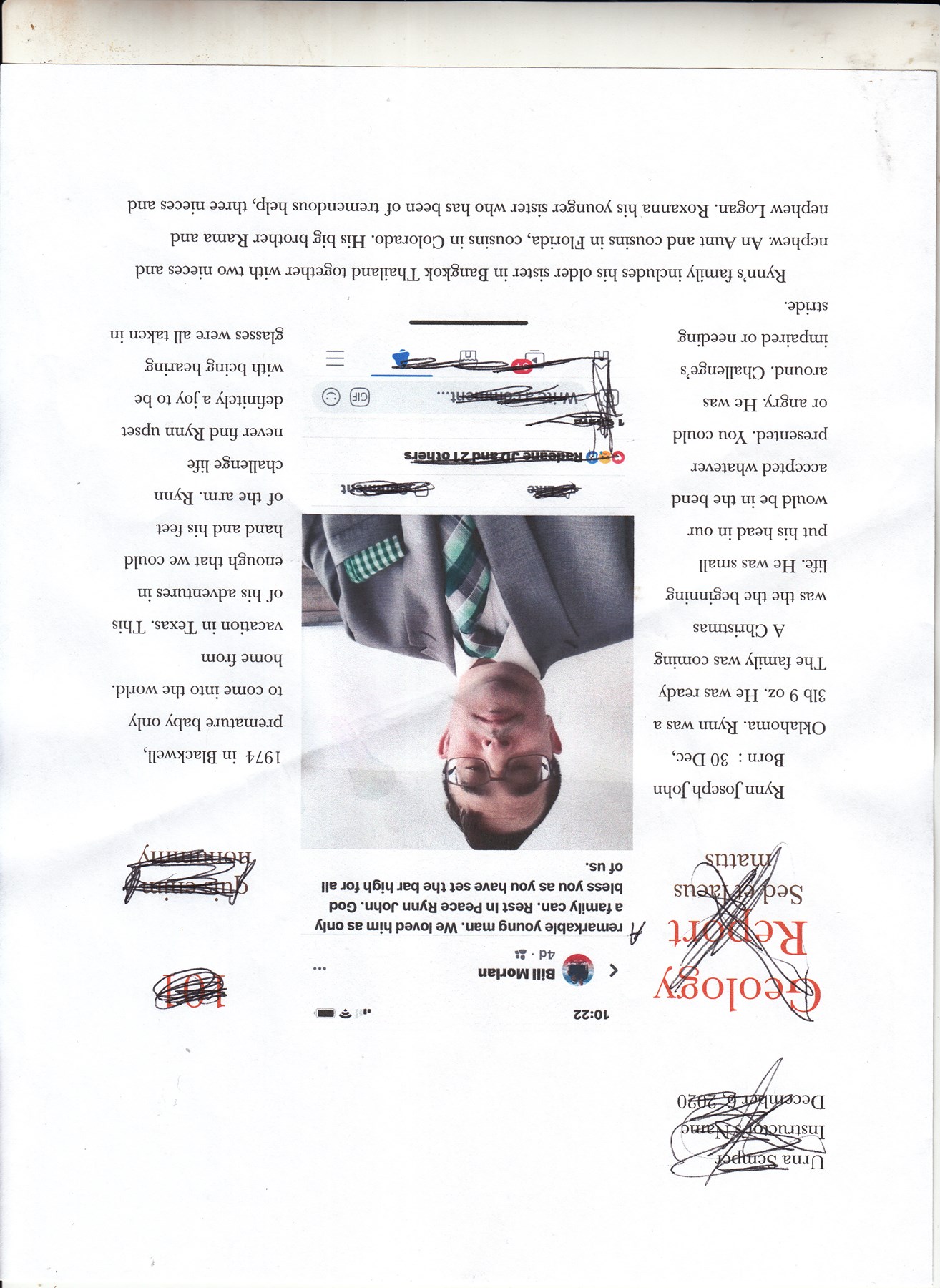 Obituary of Rynn Joseph John