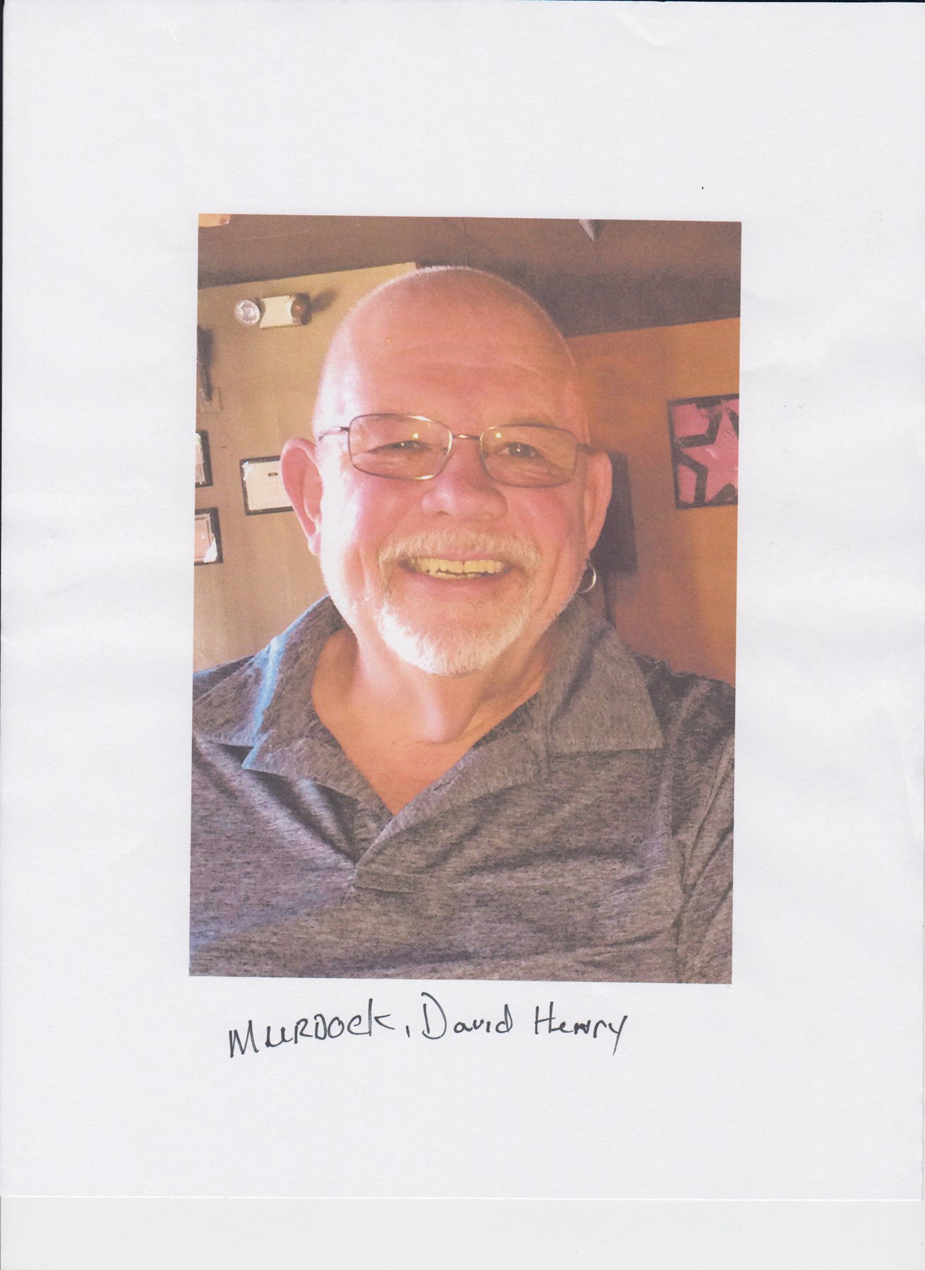 Obituary of David Henry Murdock